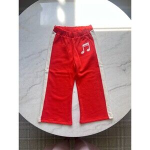 NWT!! Mini Rodini Note Stripe Sweatpants 6-7 years